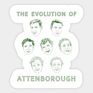 The Evolution of Attenborough Sticker